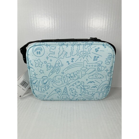 Nike Swoosh Hard Shell Lunch Box 4L Glacier Blue Insulated School Bag 9A2929-G25 - Picture 2 of 7